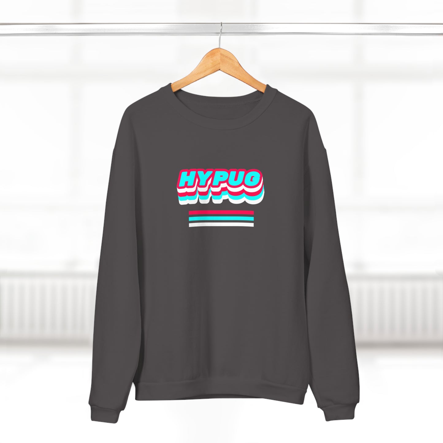 Hypug Pawprint Crewneck Sweatshirt — Hypug Retro 3D Pet Design