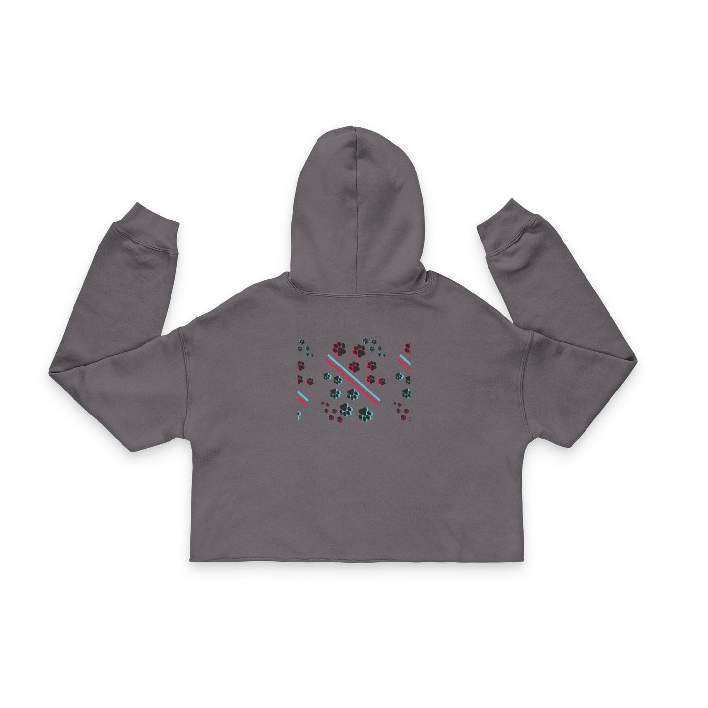 Hypug Cropped Hoodie — Retro Neon "MVPOD" Graphic Crop Hoodie