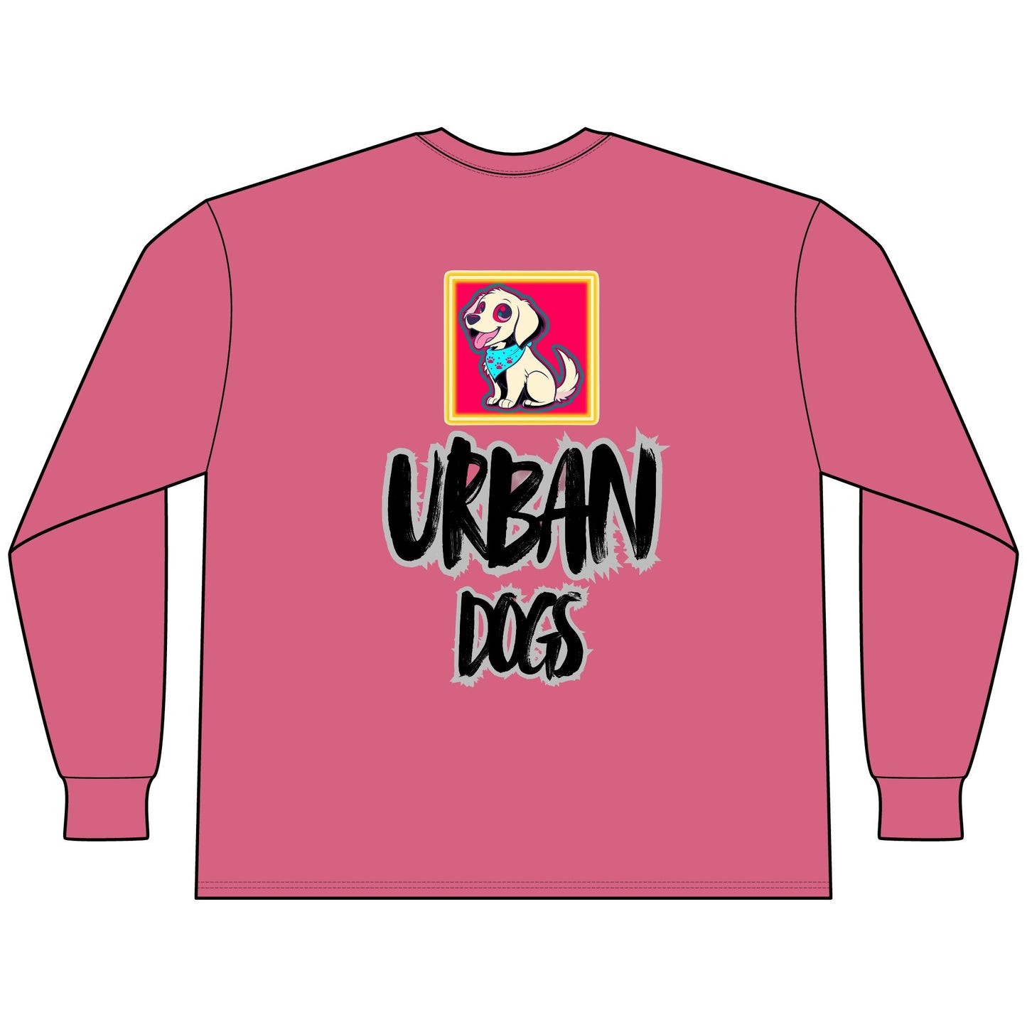Urban Dogs Long Sleeve Tee — "Hypug" Streetwear Graphic