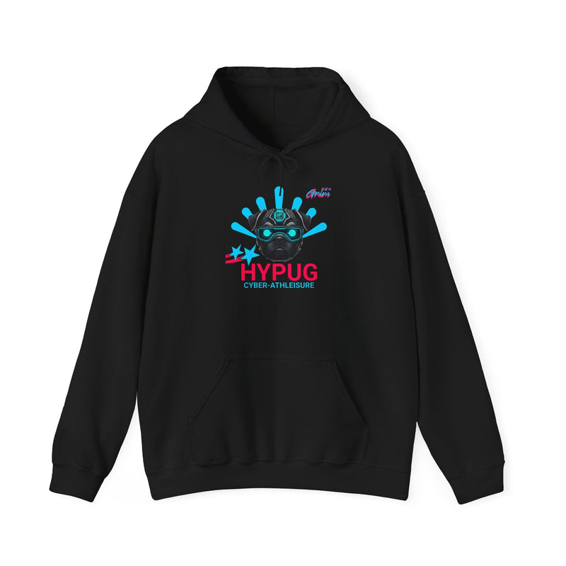 HYPUG-Vanguard-300GSM-Heavyweight-Hoodie-Black-Front-View