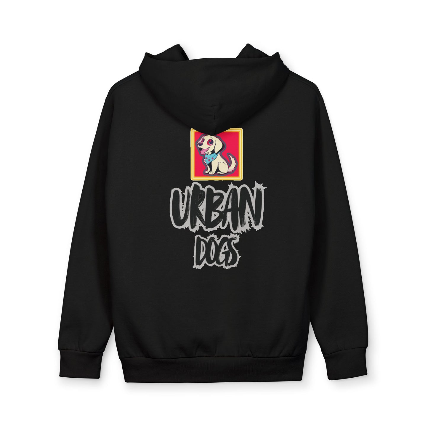 Urban Dogs Pullover Hoodie — Retro Pup Graphic Pullover for City Dog Lovers