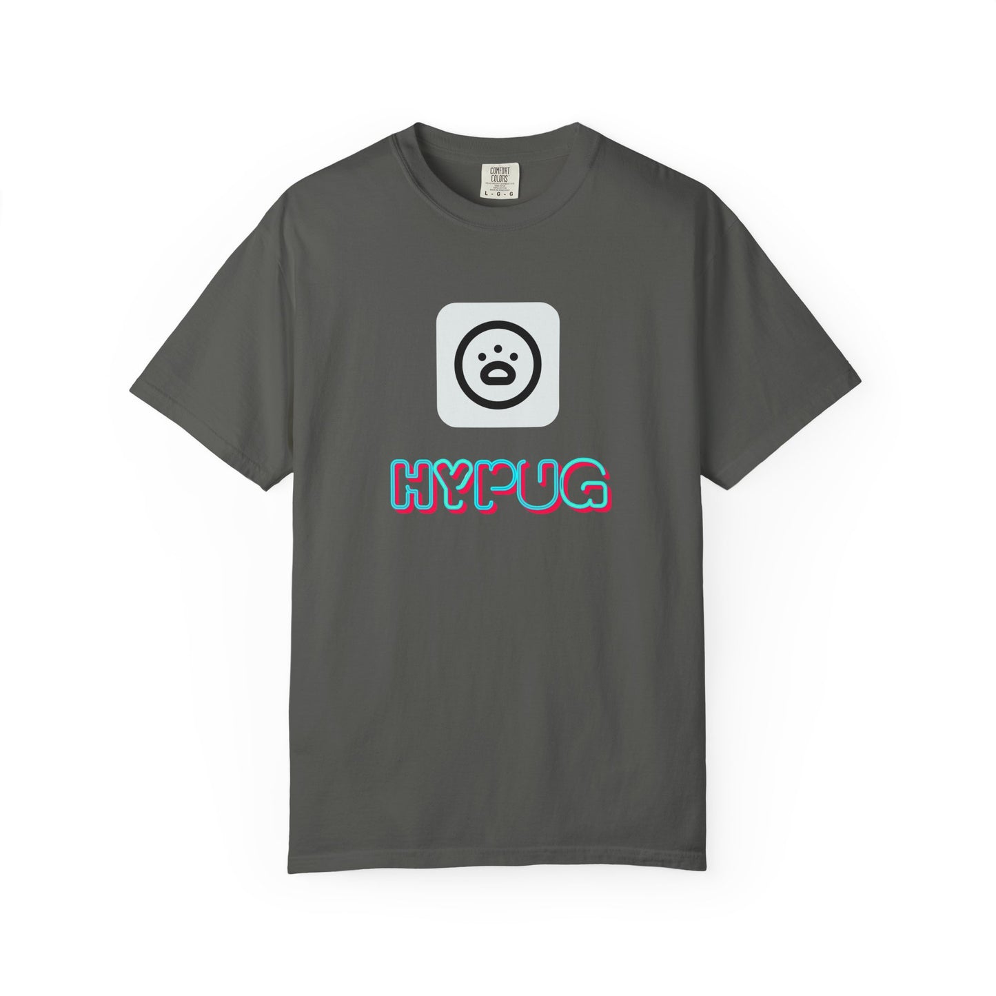 Big Dog Graphic T-Shirt — 'HYPUG' Retro Logo with Illustrated Boxer Dog