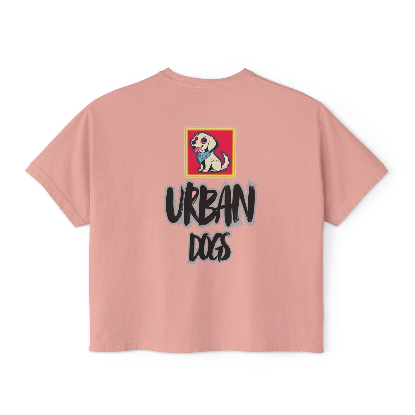 Urban Dogs Women's Boxy Tee — "Hustle" Graphic Streetwear