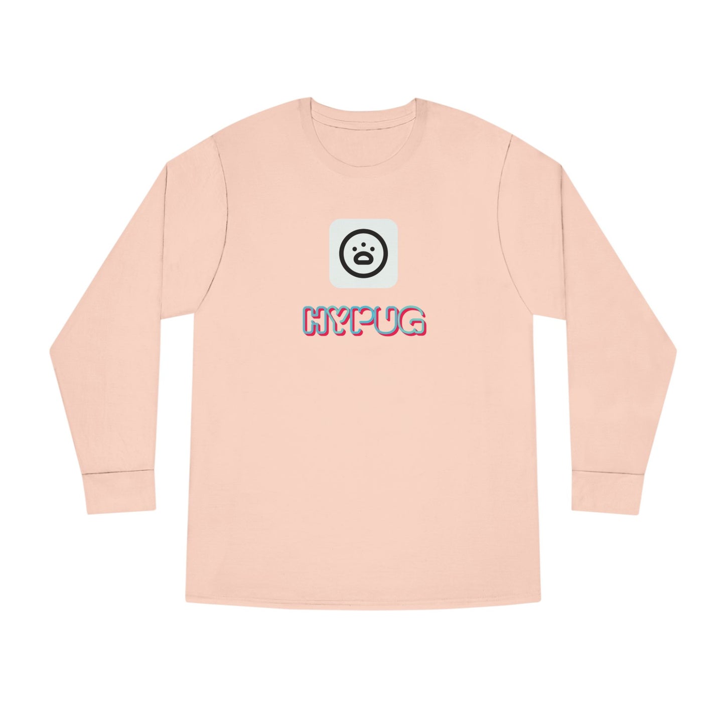Big Dog Boxer Long Sleeve Tee — 'HYPUG BIG DOG' Graphic Crewneck