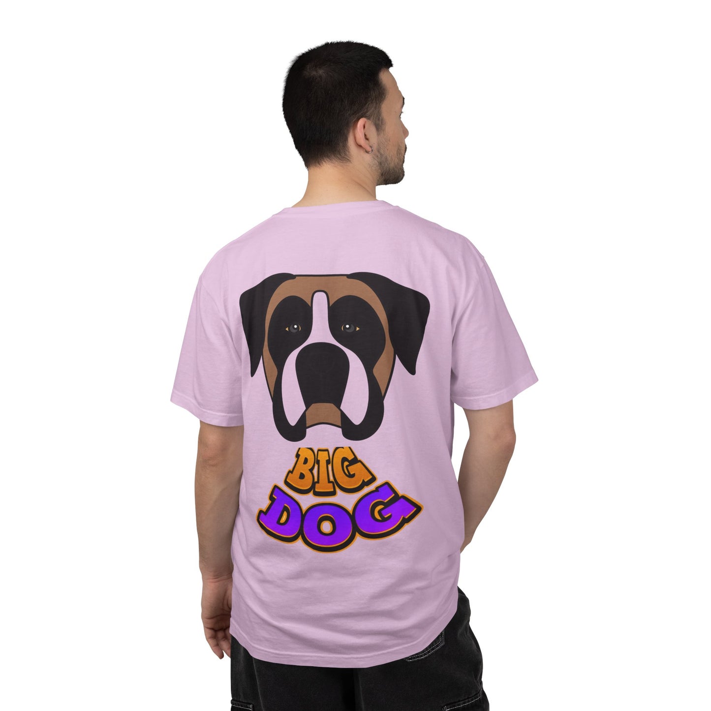 Big Dog Graphic T-Shirt — 'HYPUG' Retro Logo with Illustrated Boxer Dog
