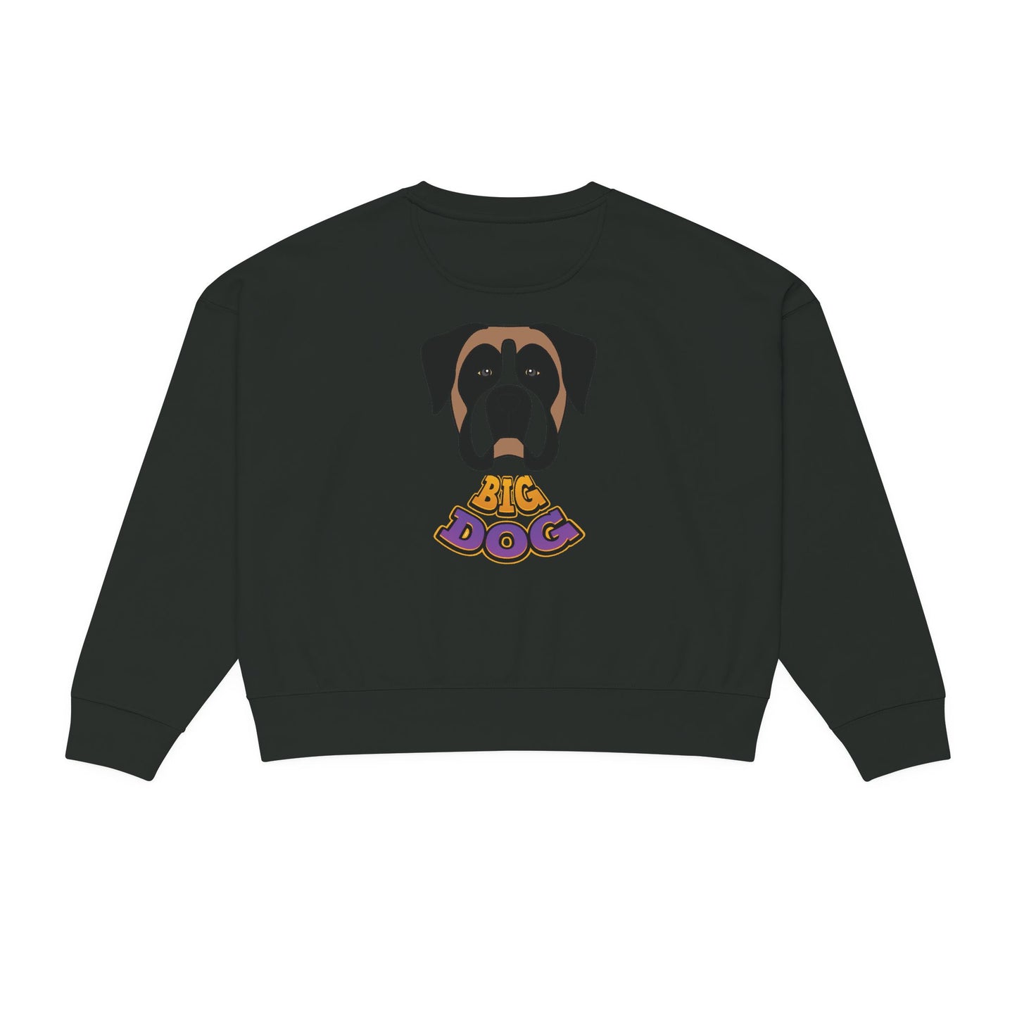 Big Dog Graphic Sweatshirt — Cute Retro Puppy Crewneck