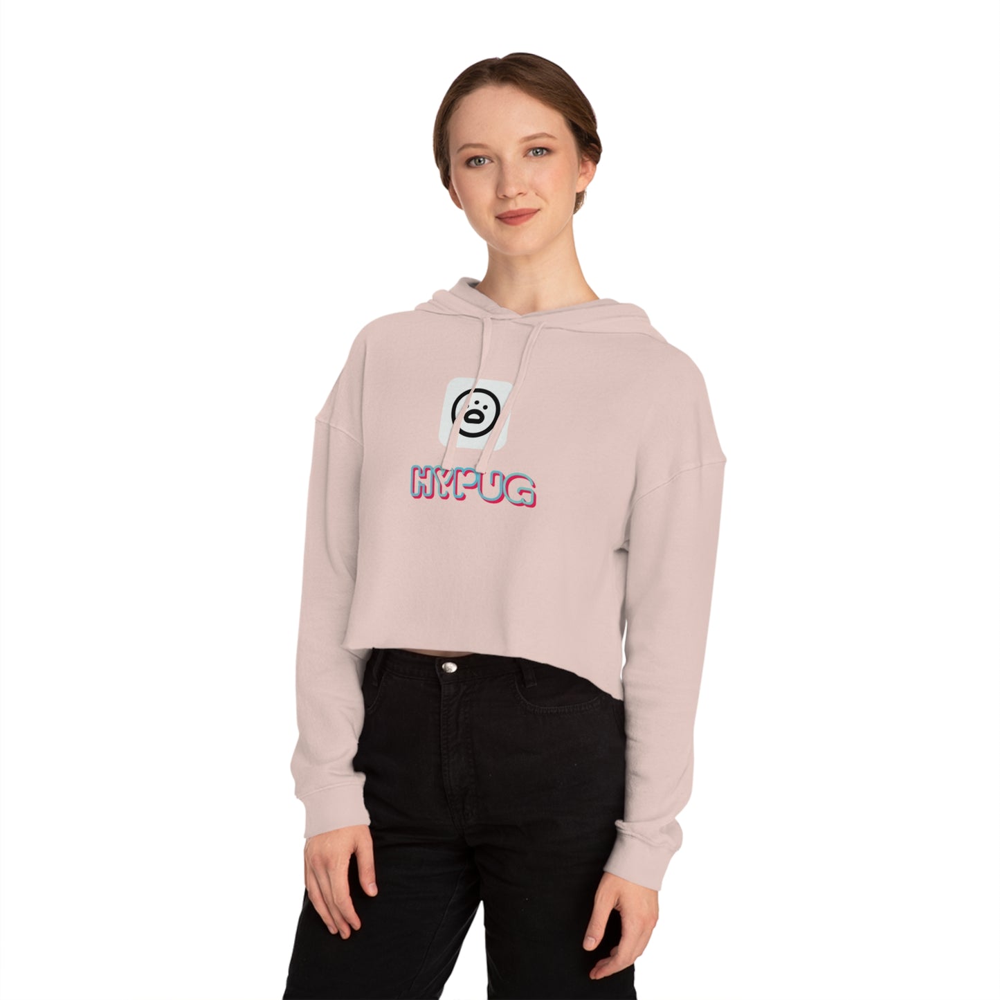 Cropped Hoodie — Cute Boxer Hypug “Big Dog” Graphic