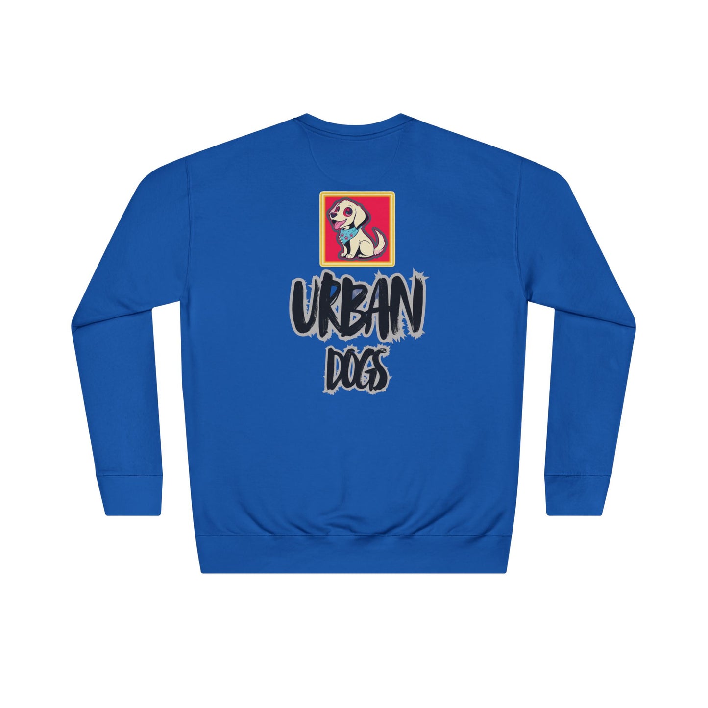 Urban Dogs Crewneck Sweatshirt — "HYPUG" Graphic Pullover for City Dog Lovers