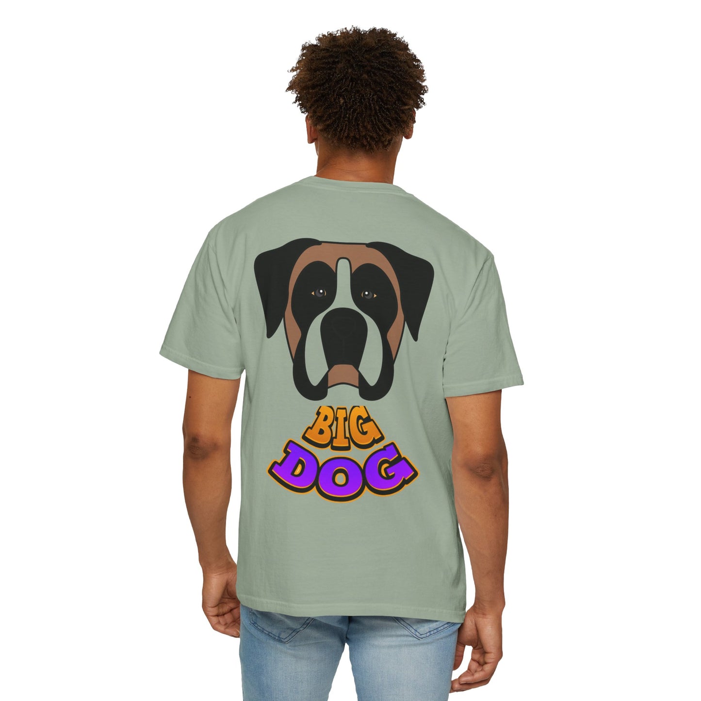 Big Dog Graphic T-Shirt — 'HYPUG' Retro Logo with Illustrated Boxer Dog