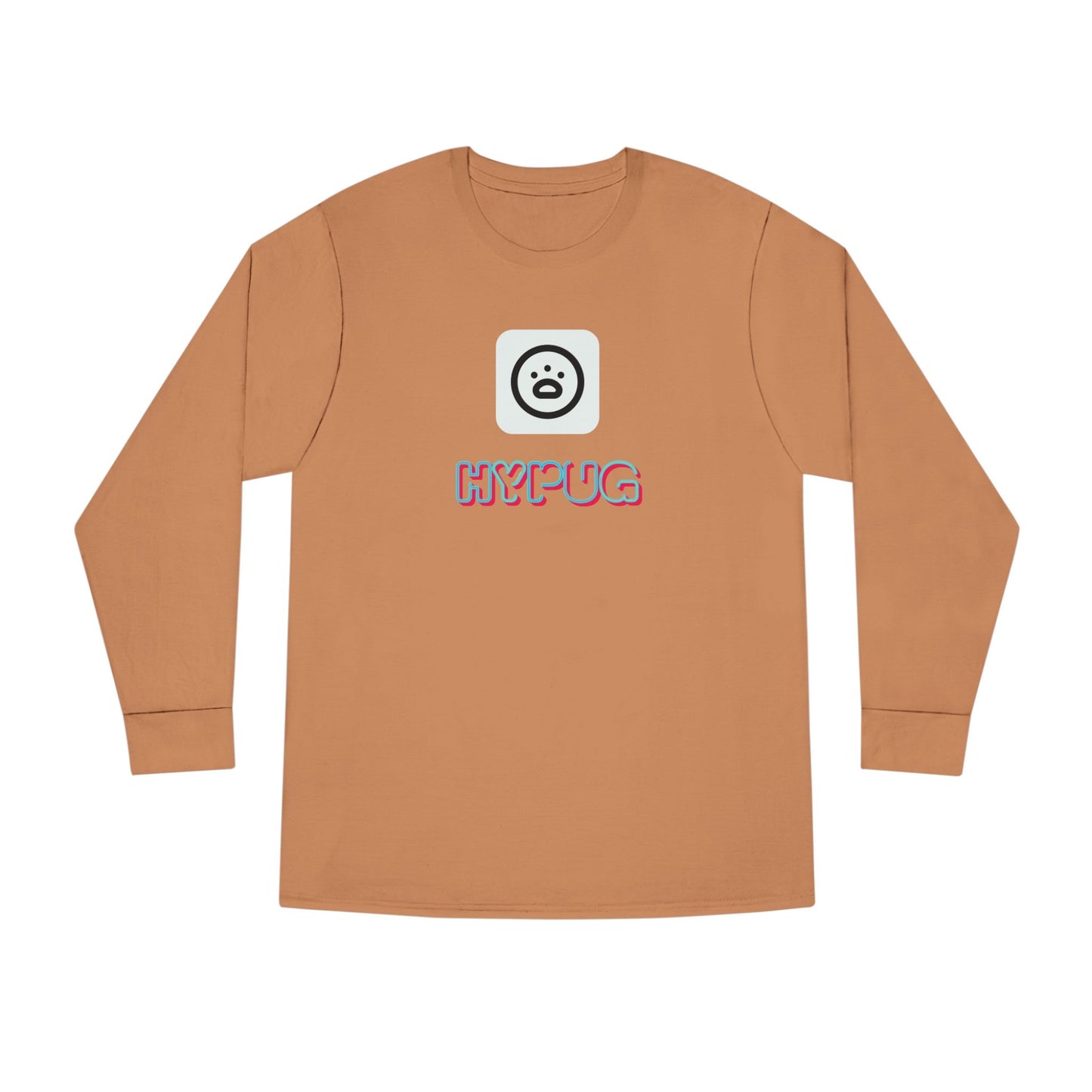 Big Dog Boxer Long Sleeve Tee — 'HYPUG BIG DOG' Graphic Crewneck