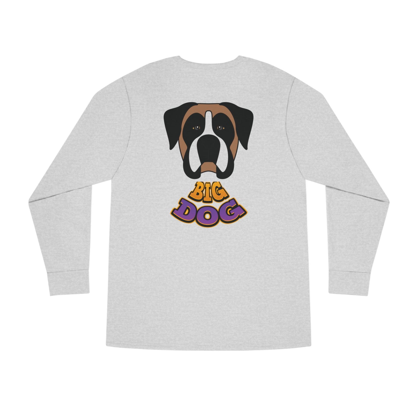 Big Dog Boxer Long Sleeve Tee — 'HYPUG BIG DOG' Graphic Crewneck
