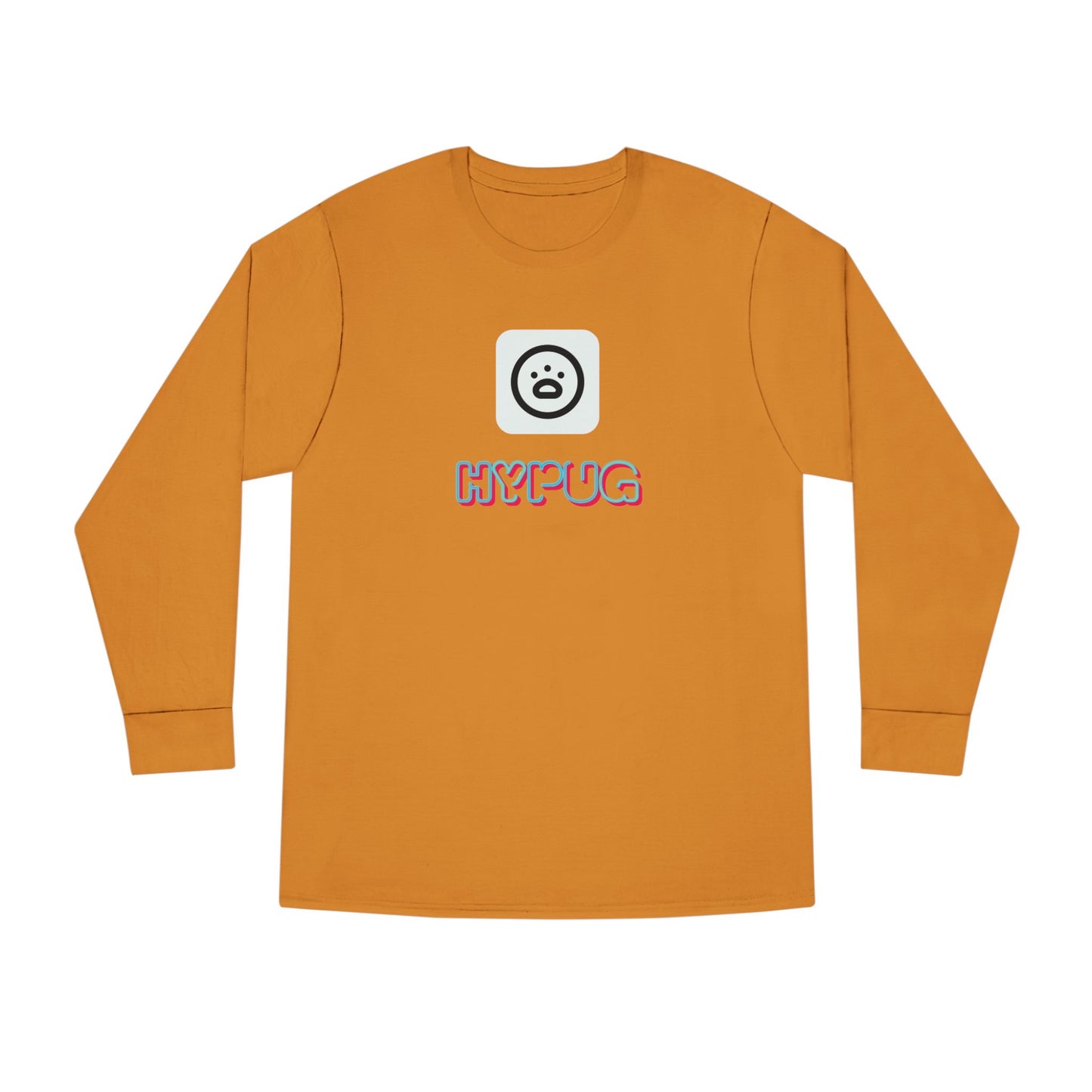 Big Dog Boxer Long Sleeve Tee — 'HYPUG BIG DOG' Graphic Crewneck