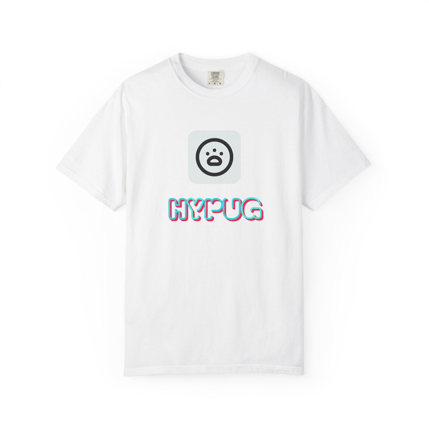 Big Dog Graphic T-Shirt — 'HYPUG' Retro Logo with Illustrated Boxer Dog