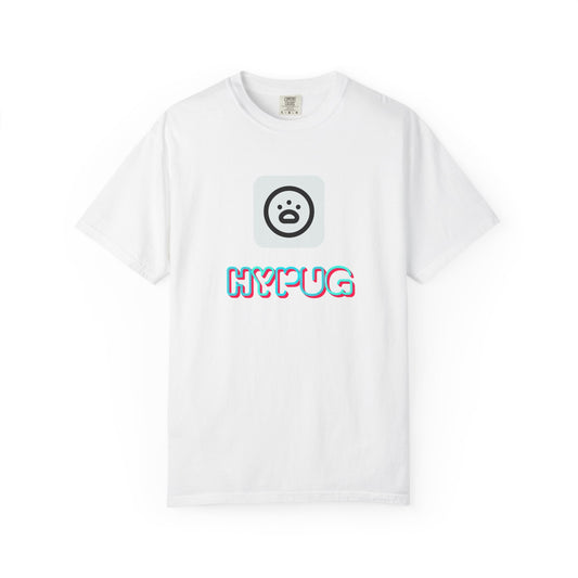 Big Dog Graphic T-Shirt — 'HYPUG' Retro Logo with Illustrated Boxer Dog