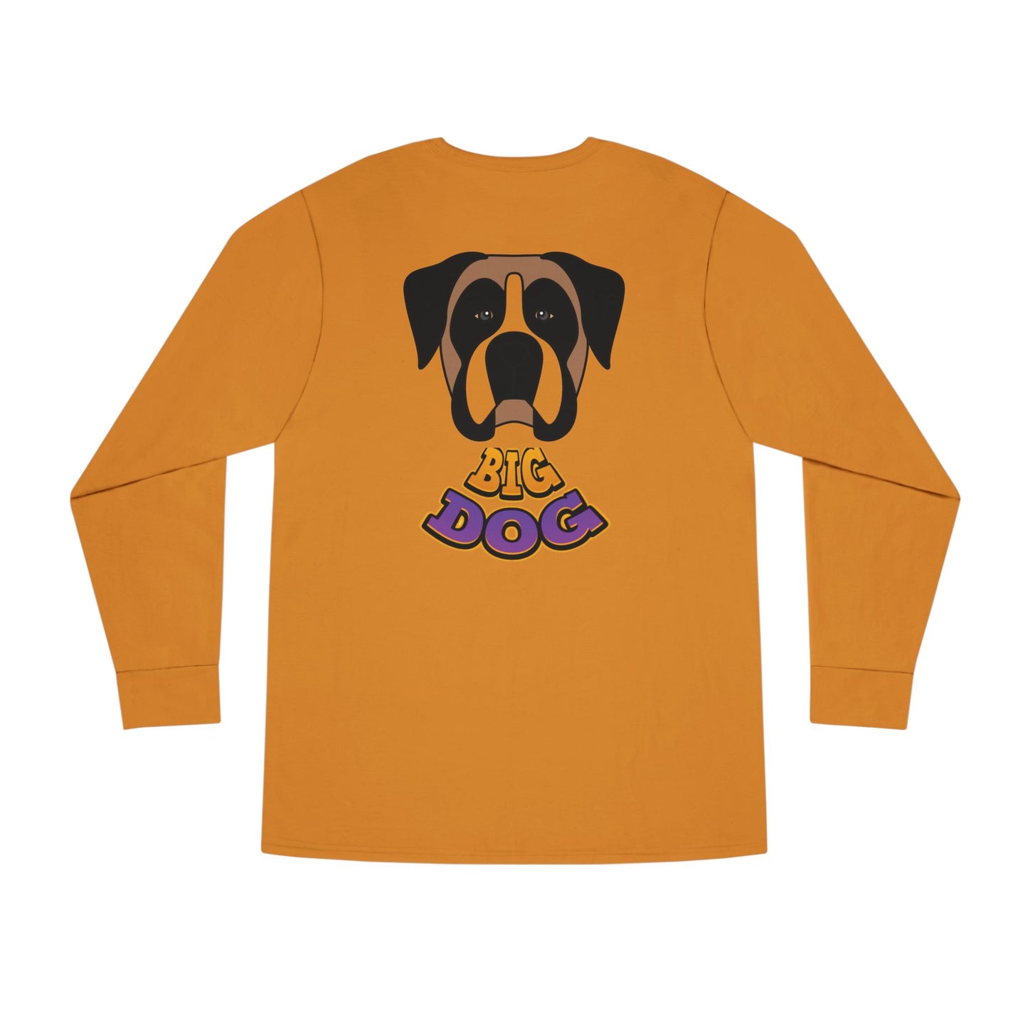 Big Dog Boxer Long Sleeve Tee — 'HYPUG BIG DOG' Graphic Crewneck