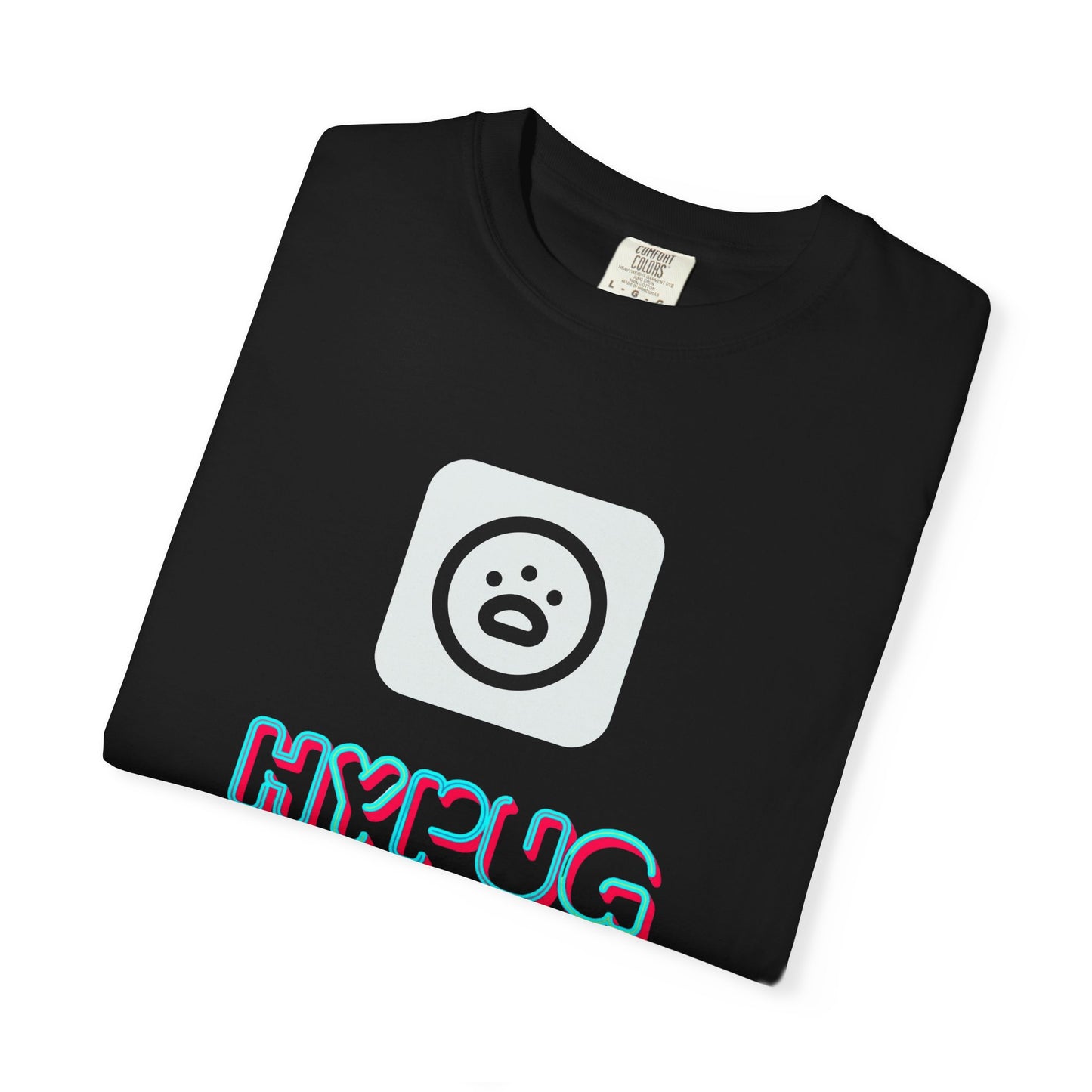 Big Dog Graphic T-Shirt — 'HYPUG' Retro Logo with Illustrated Boxer Dog