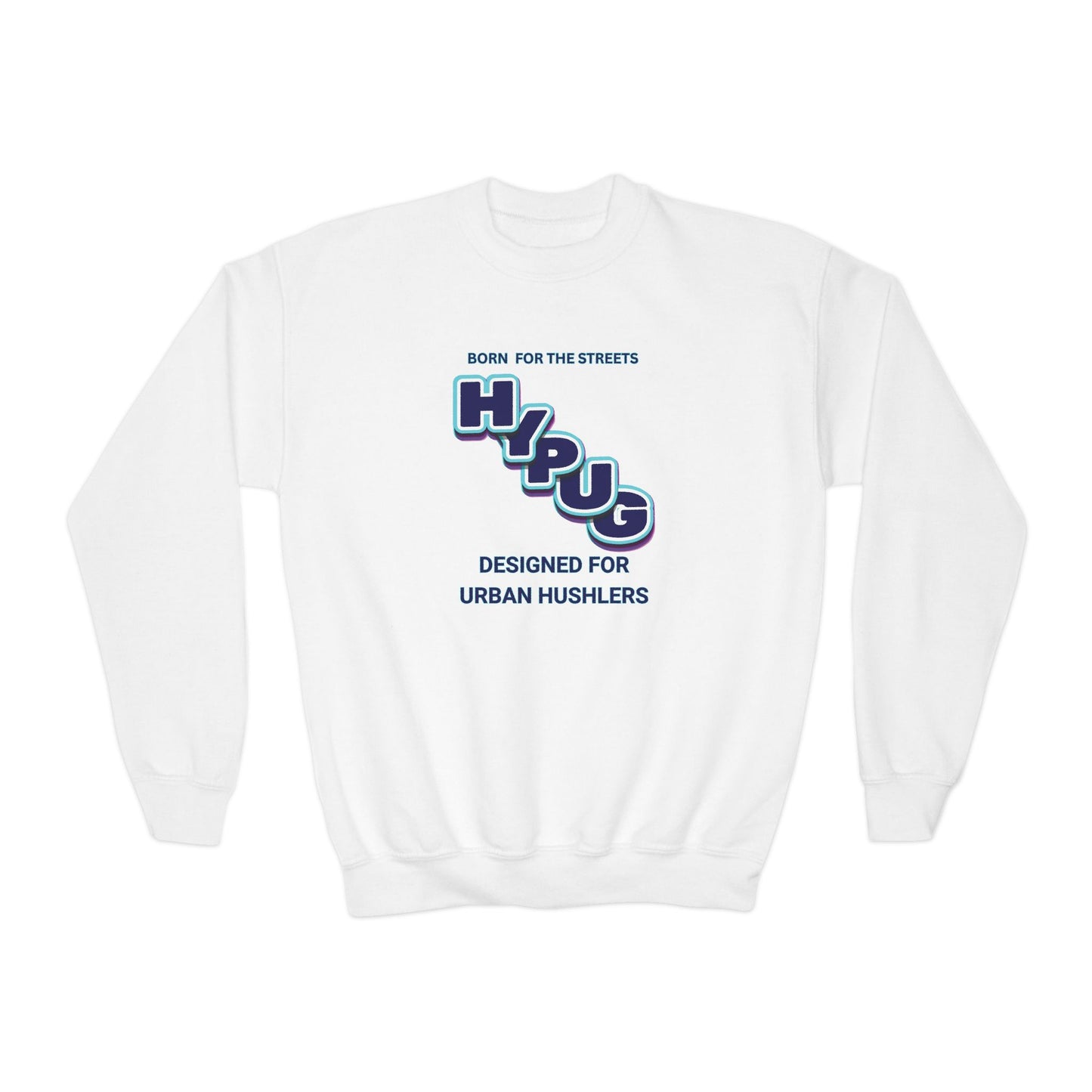 Hypug Youth Crewneck Sweatshirt — Urban Dogs "Hipus" Graphic Pullover
