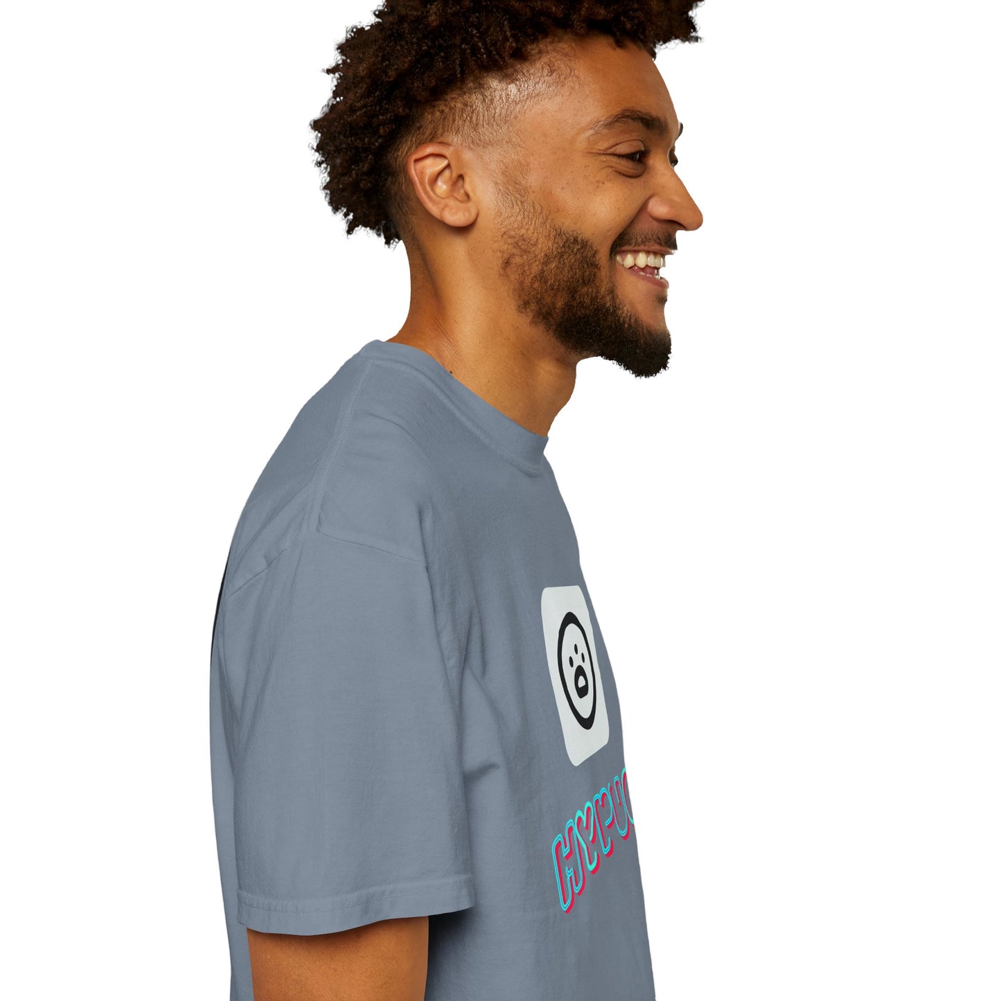 Big Dog Graphic T-Shirt — 'HYPUG' Retro Logo with Illustrated Boxer Dog