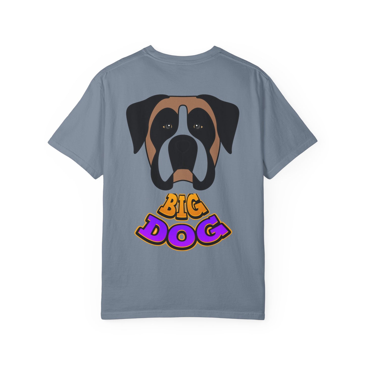 Big Dog Graphic T-Shirt — 'HYPUG' Retro Logo with Illustrated Boxer Dog