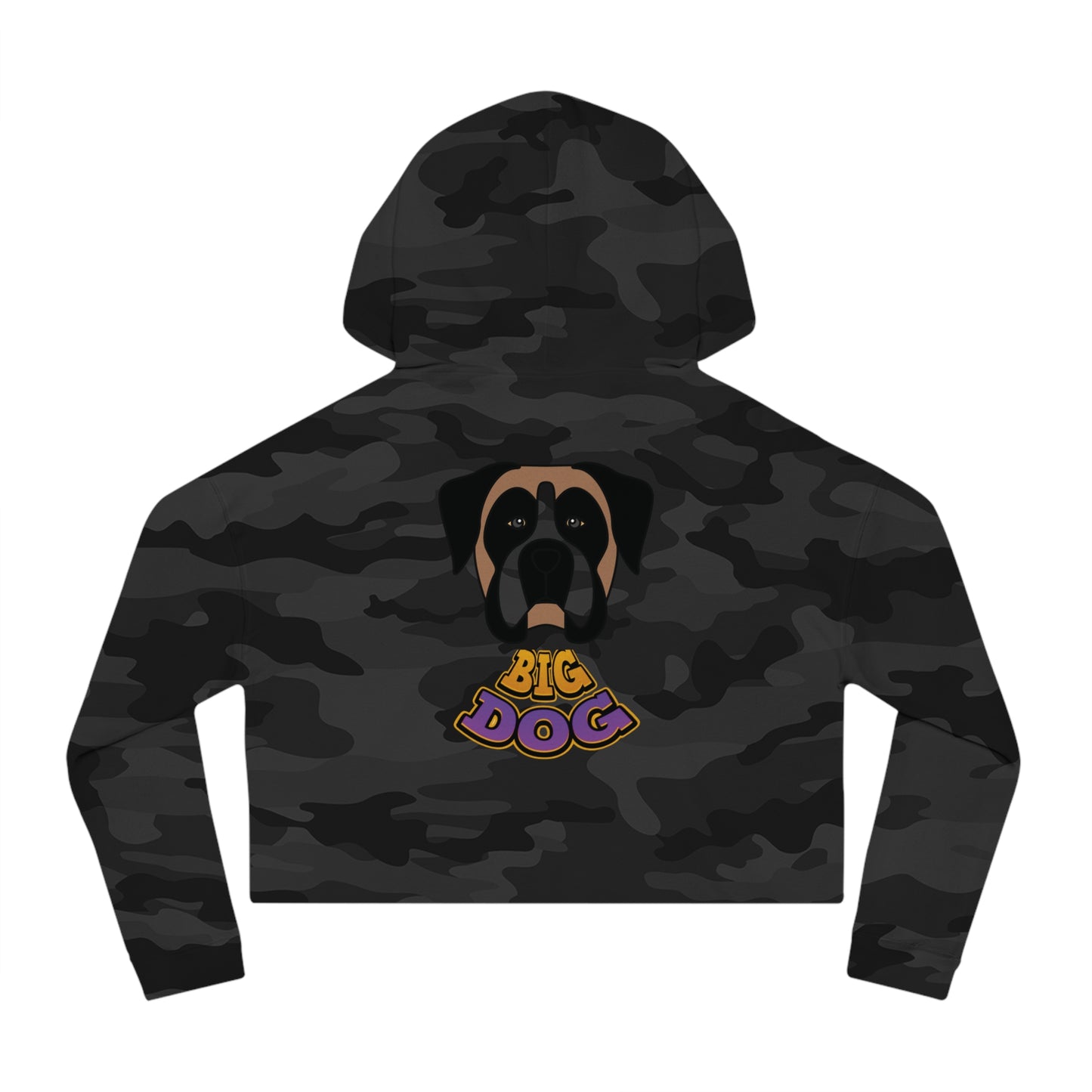 Cropped Hoodie — Cute Boxer Hypug “Big Dog” Graphic