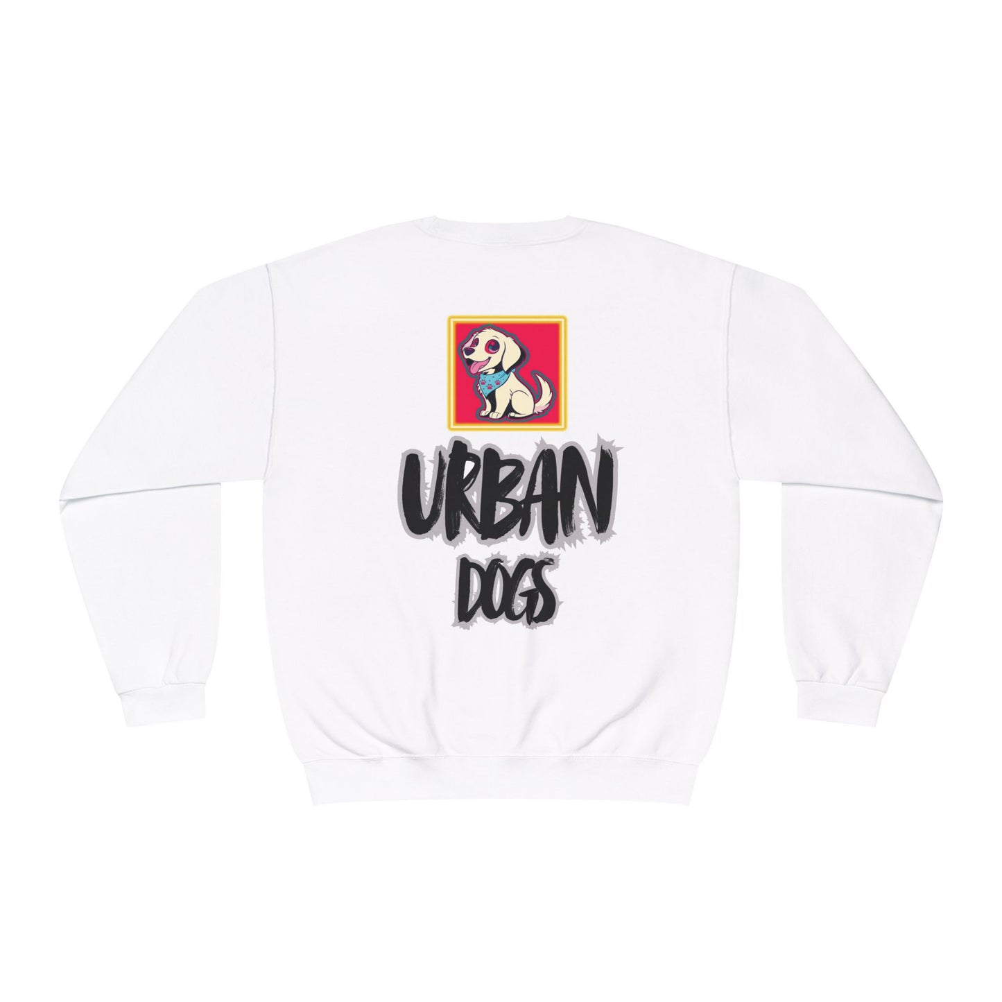 Hypug Urban Dogs Crewneck Sweatshirt — Graphic Puppy Logo Back Print