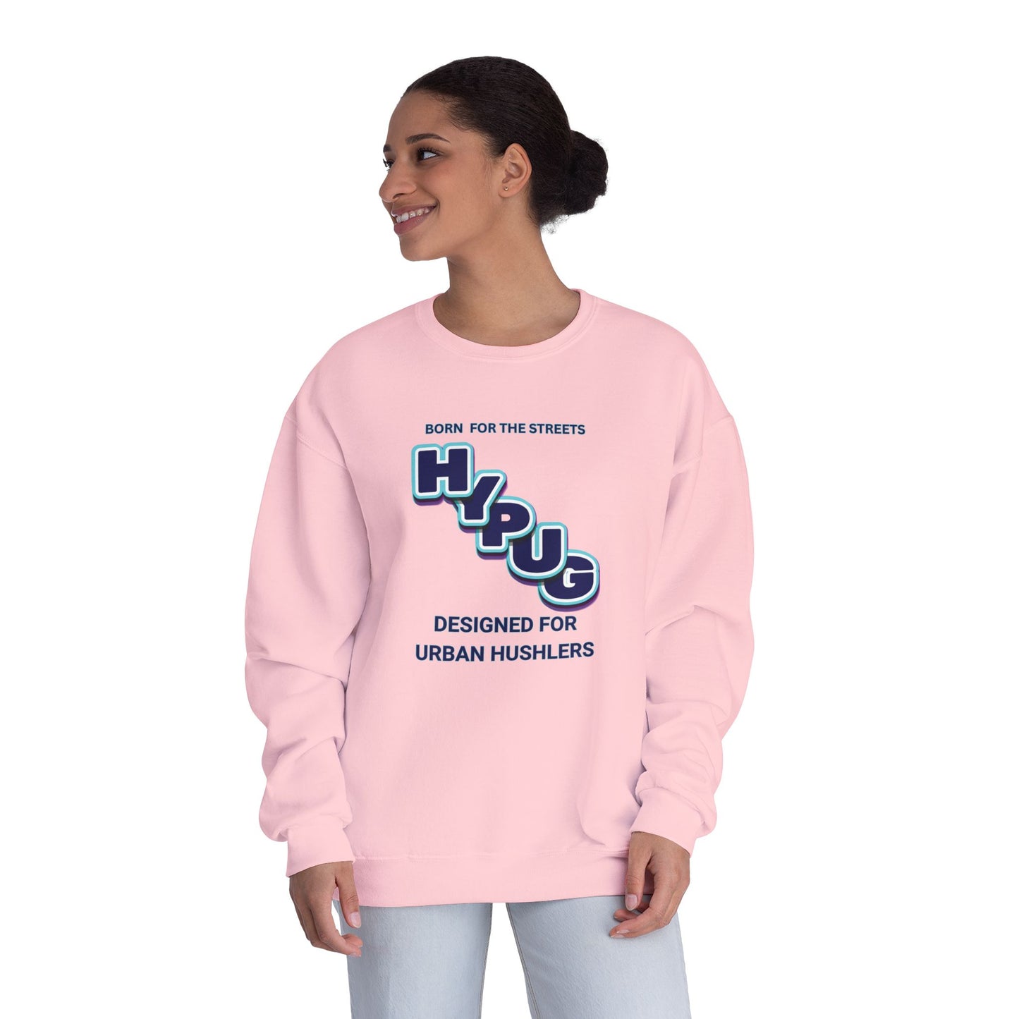 Hypug Urban Dogs Crewneck Sweatshirt — Graphic Puppy Logo Back Print