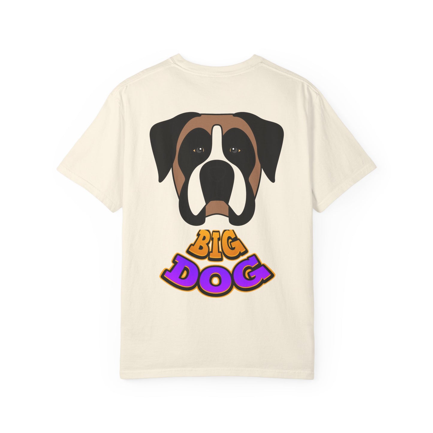 Big Dog Graphic T-Shirt — 'HYPUG' Retro Logo with Illustrated Boxer Dog