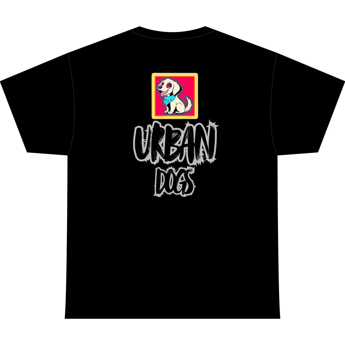 Urban Dogs Graphic Tee — "Hustle" Streetwear T-Shirt with Retro Dog Art