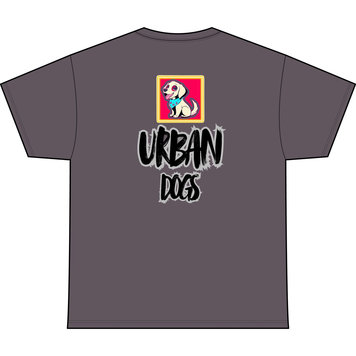 Urban Dogs Graphic Tee — "Hustle" Streetwear T-Shirt with Retro Dog Art
