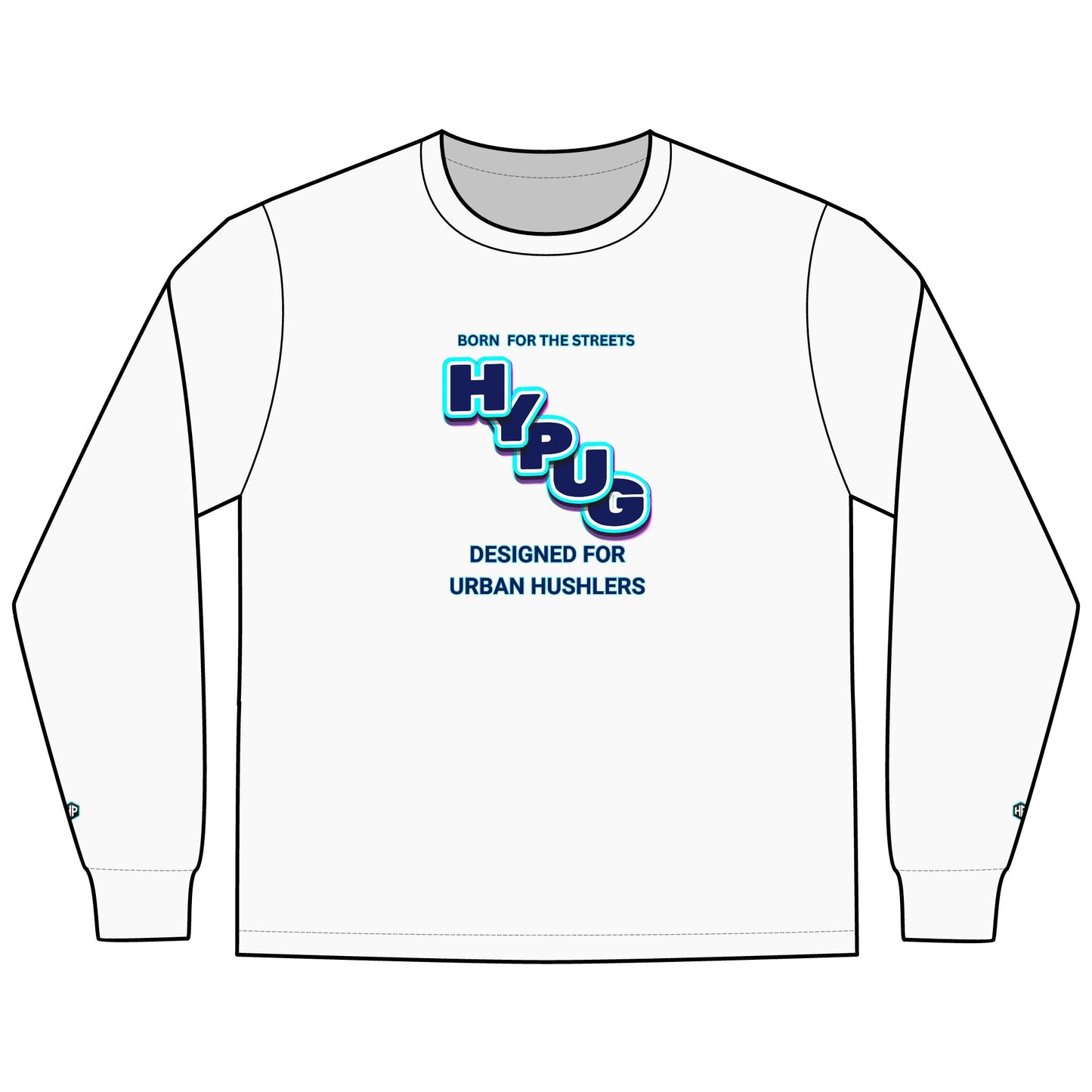 Urban Dogs Long Sleeve Tee — "Hyplug" Streetwear Graphic for Dog Lovers