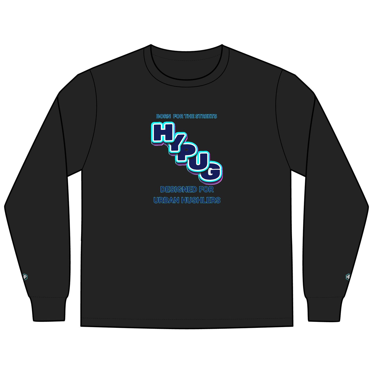 Urban Dogs Long Sleeve Tee — "Hyplug" Streetwear Graphic for Dog Lovers