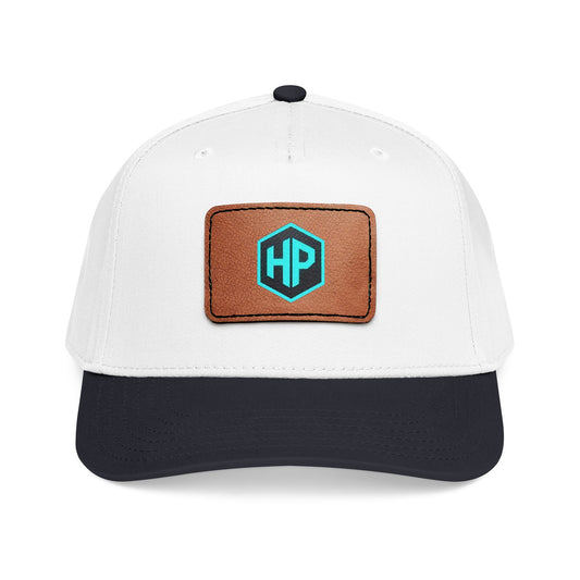 Hypug cyber-pug Baseball Cap with Turquoise Hypug-HP Logo One size Black White Light Brown patch Rectangle