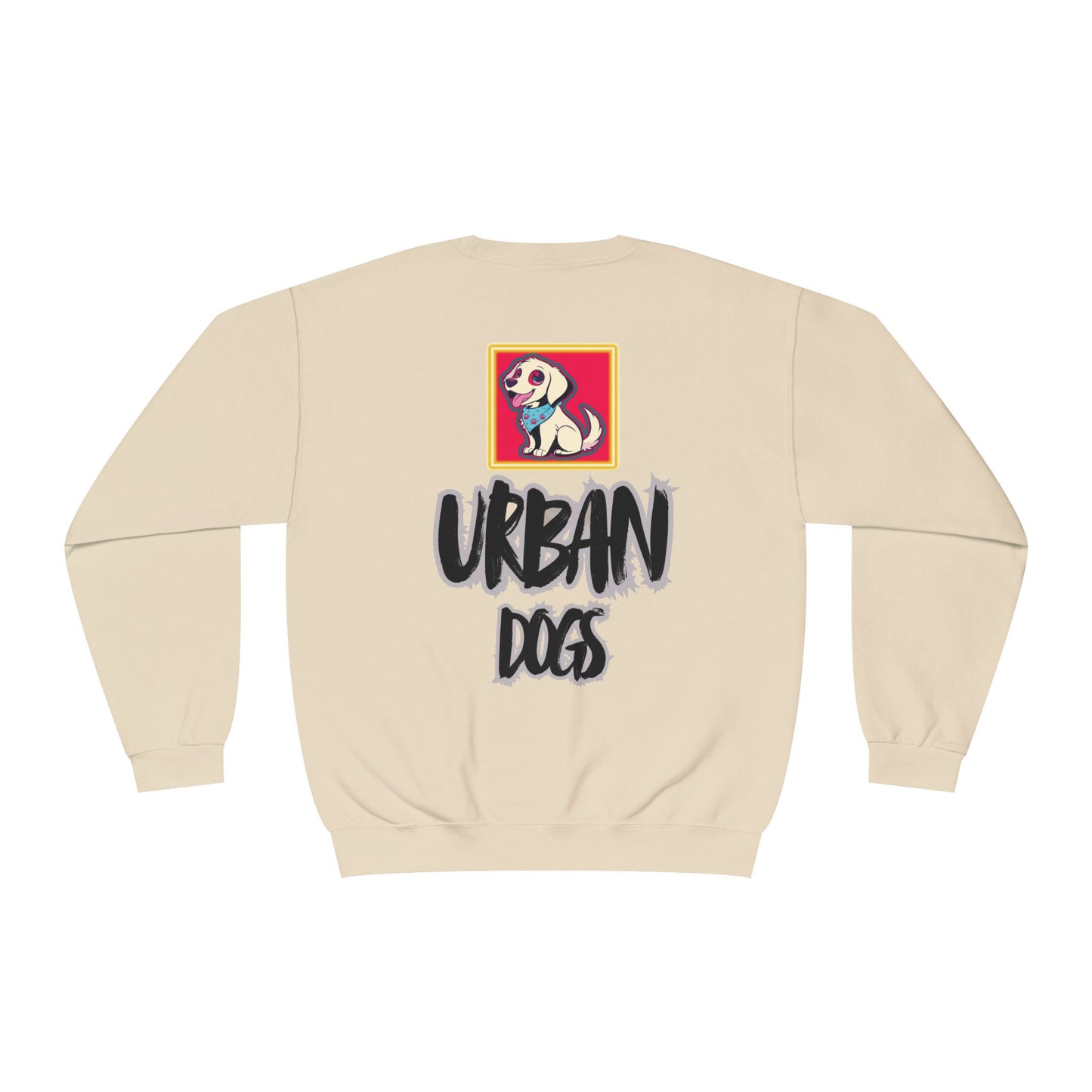 Hypug Urban Dogs Crewneck Sweatshirt — Graphic Puppy Logo Back Print