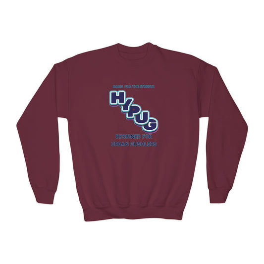 Hypug Youth Crewneck Sweatshirt — Urban Dogs "Hipus" Graphic Pullover