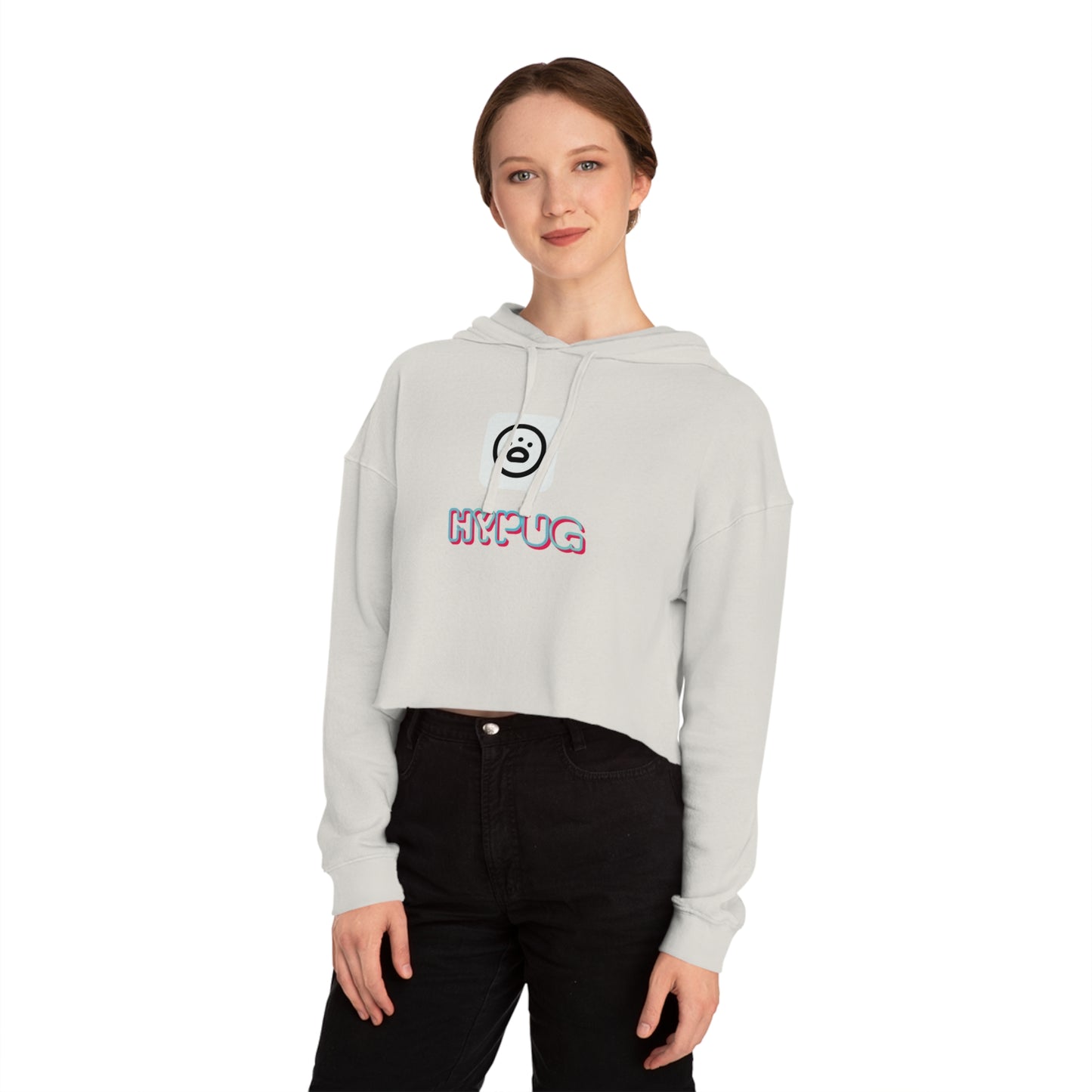 Cropped Hoodie — Cute Boxer Hypug “Big Dog” Graphic