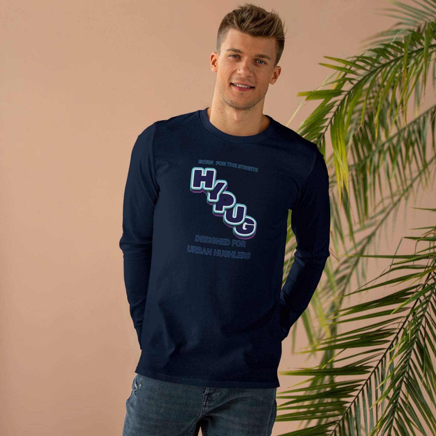 Urban Dogs Longsleeve Tee — "Hypug" Streetwear Graphic for Urban Hustlers