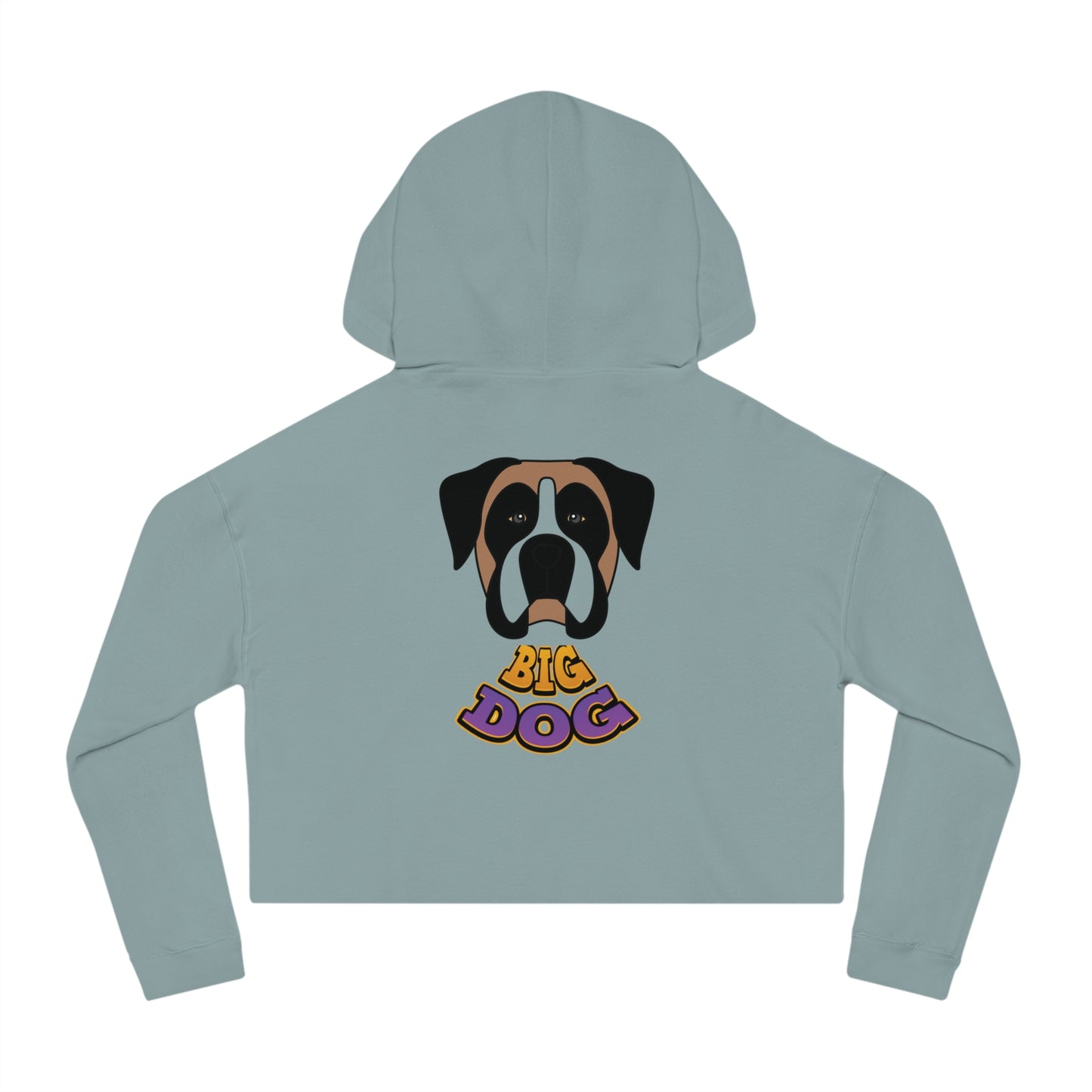 Cropped Hoodie — Cute Boxer Hypug “Big Dog” Graphic