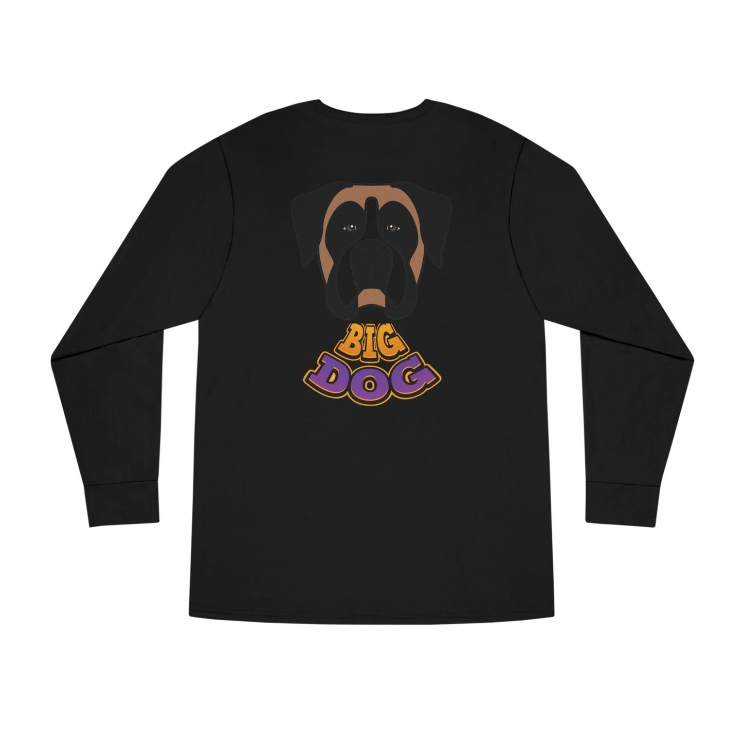 Big Dog Boxer Long Sleeve Tee — 'HYPUG BIG DOG' Graphic Crewneck