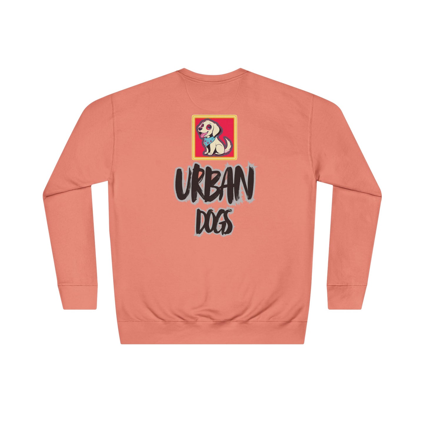 Urban Dogs Crewneck Sweatshirt — "HYPUG" Graphic Pullover for City Dog Lovers