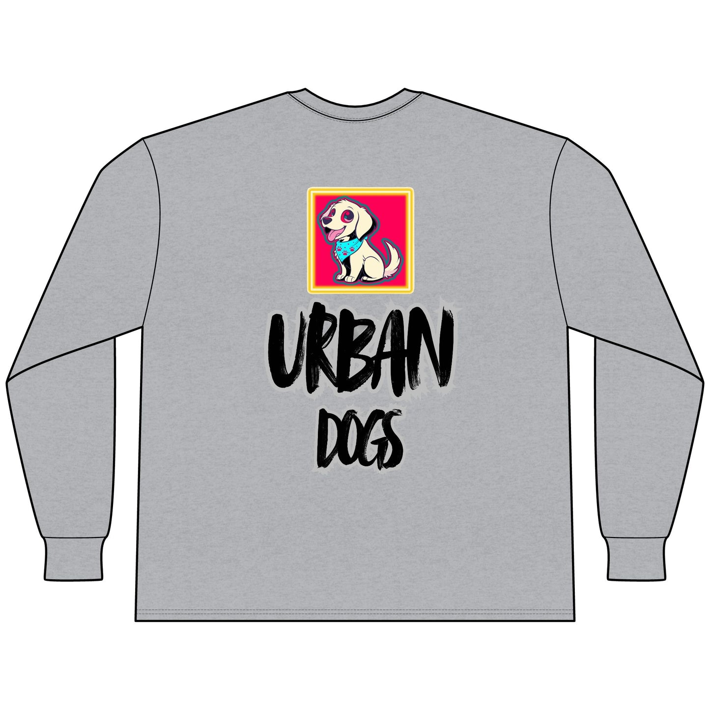 Urban Dogs Long Sleeve Tee — "Hypug" Streetwear Graphic