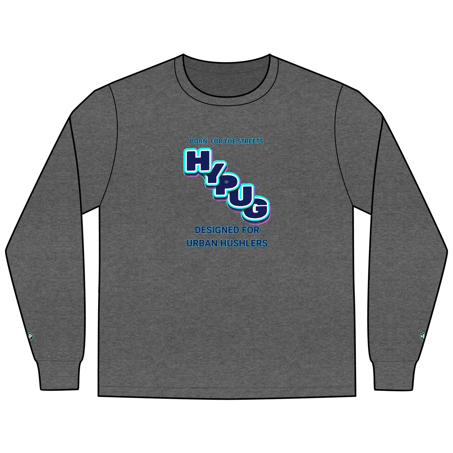 Urban Dogs Long Sleeve Tee — "Hyplug" Streetwear Graphic for Dog Lovers
