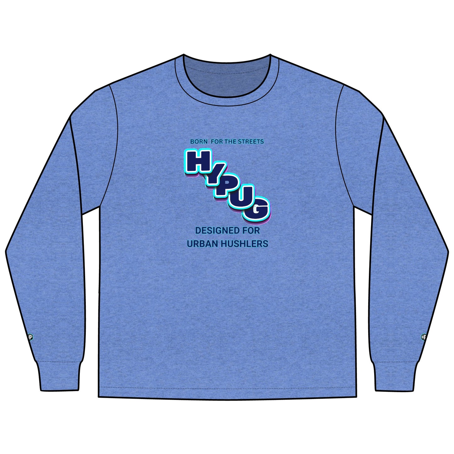 Urban Dogs Long Sleeve Tee — "Hyplug" Streetwear Graphic for Dog Lovers
