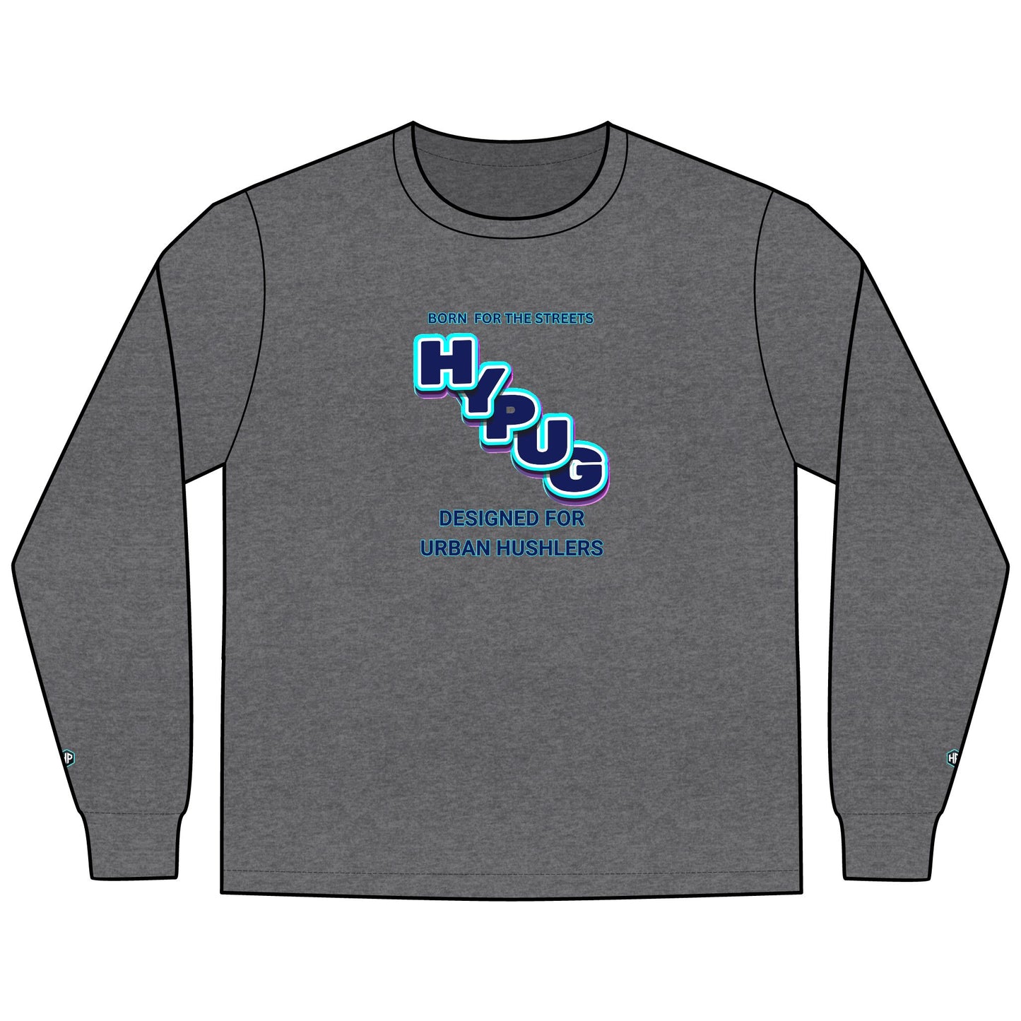 Urban Dogs Long Sleeve Tee — "Hyplug" Streetwear Graphic for Dog Lovers