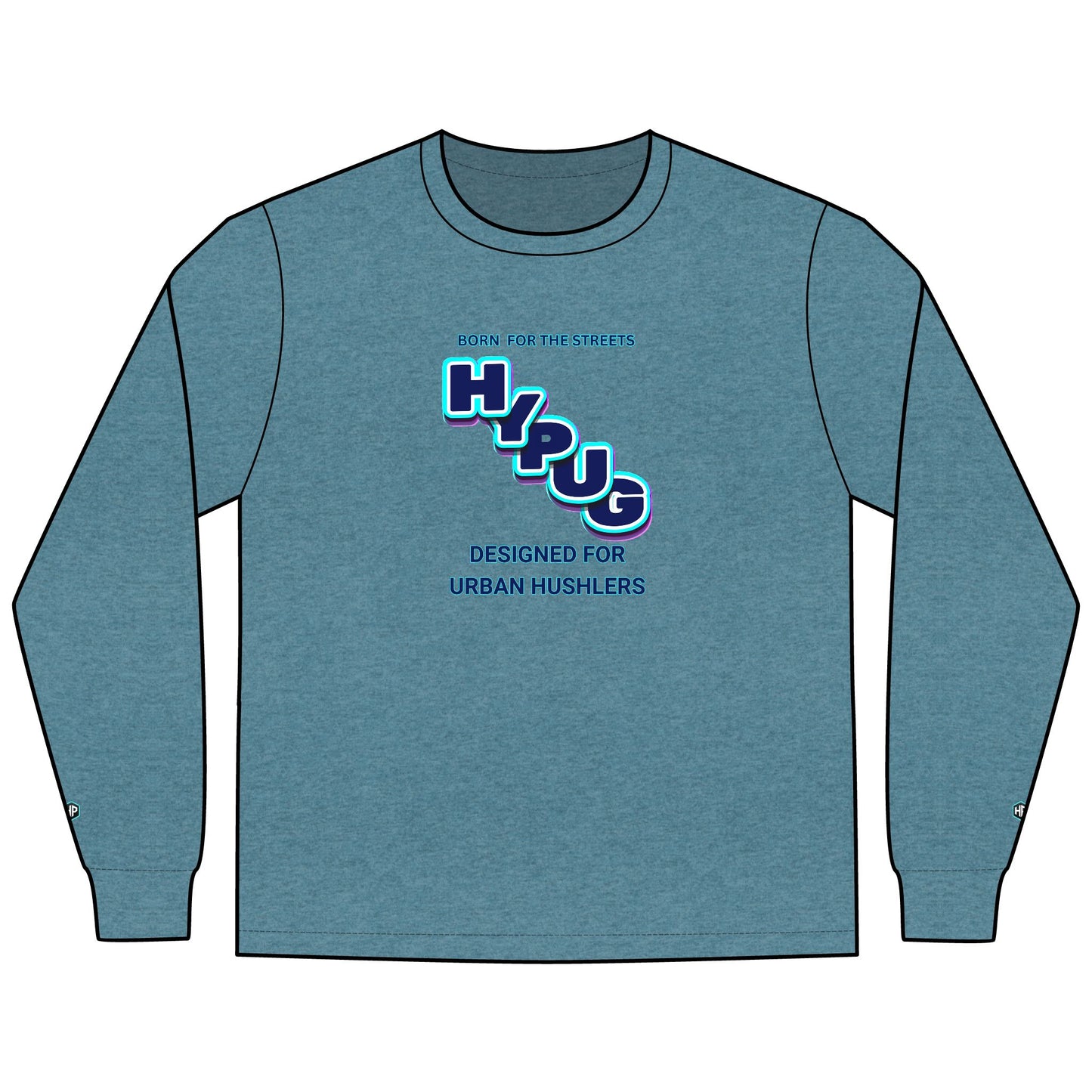 Urban Dogs Long Sleeve Tee — "Hyplug" Streetwear Graphic for Dog Lovers