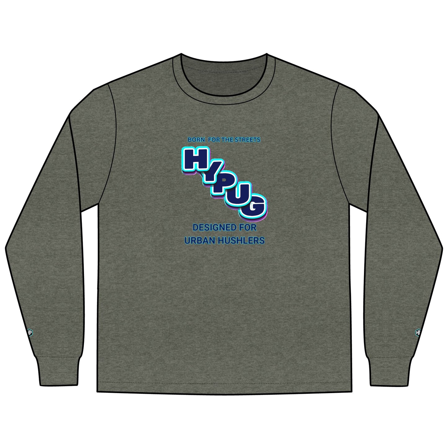 Urban Dogs Long Sleeve Tee — "Hyplug" Streetwear Graphic for Dog Lovers