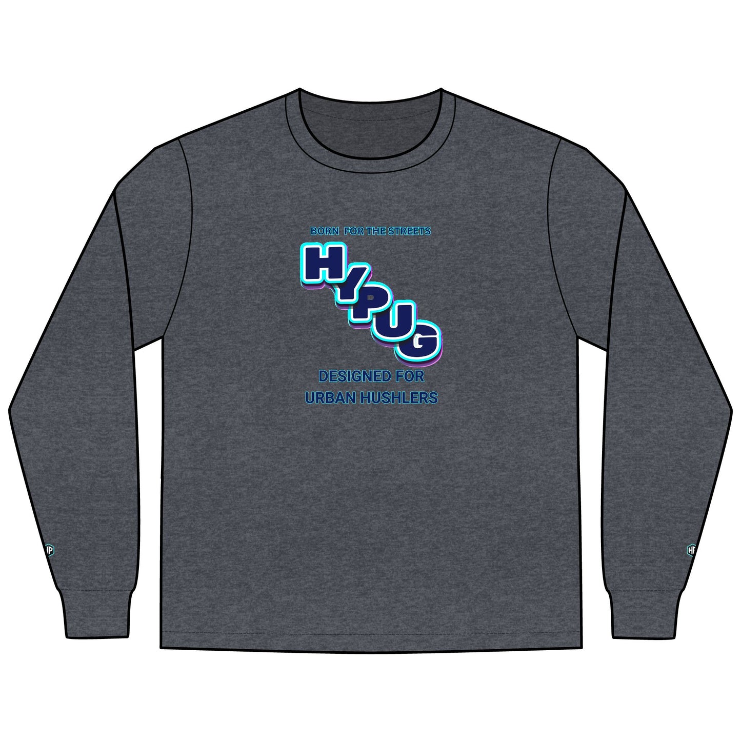 Urban Dogs Long Sleeve Tee — "Hyplug" Streetwear Graphic for Dog Lovers