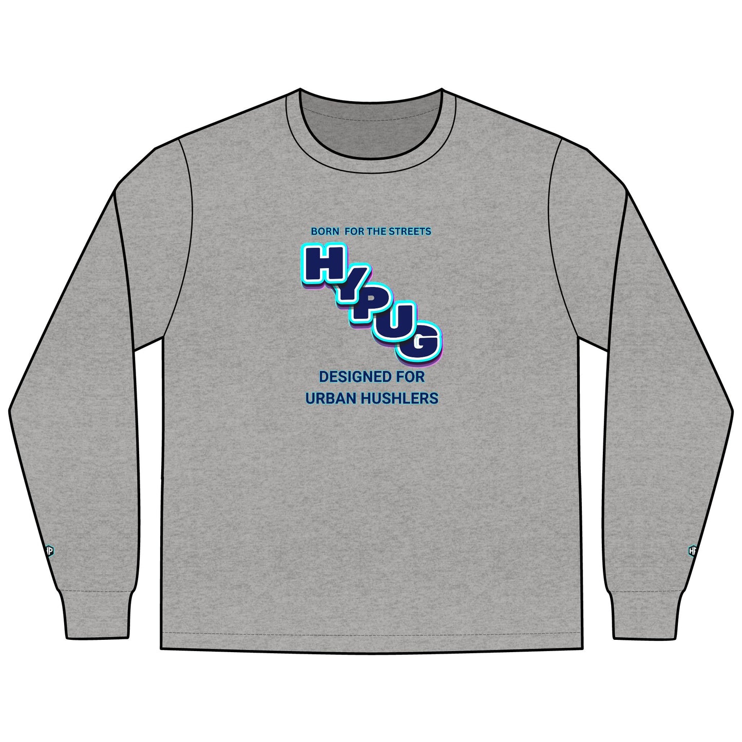 Urban Dogs Long Sleeve Tee — "Hyplug" Streetwear Graphic for Dog Lovers