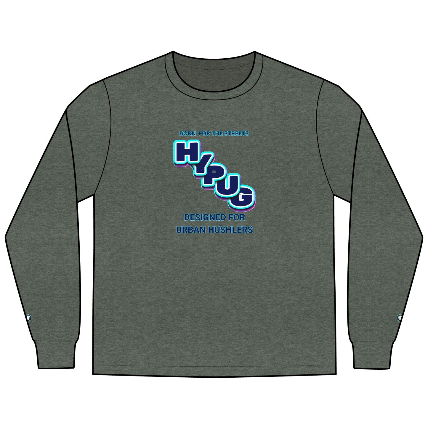 Urban Dogs Long Sleeve Tee — "Hyplug" Streetwear Graphic for Dog Lovers