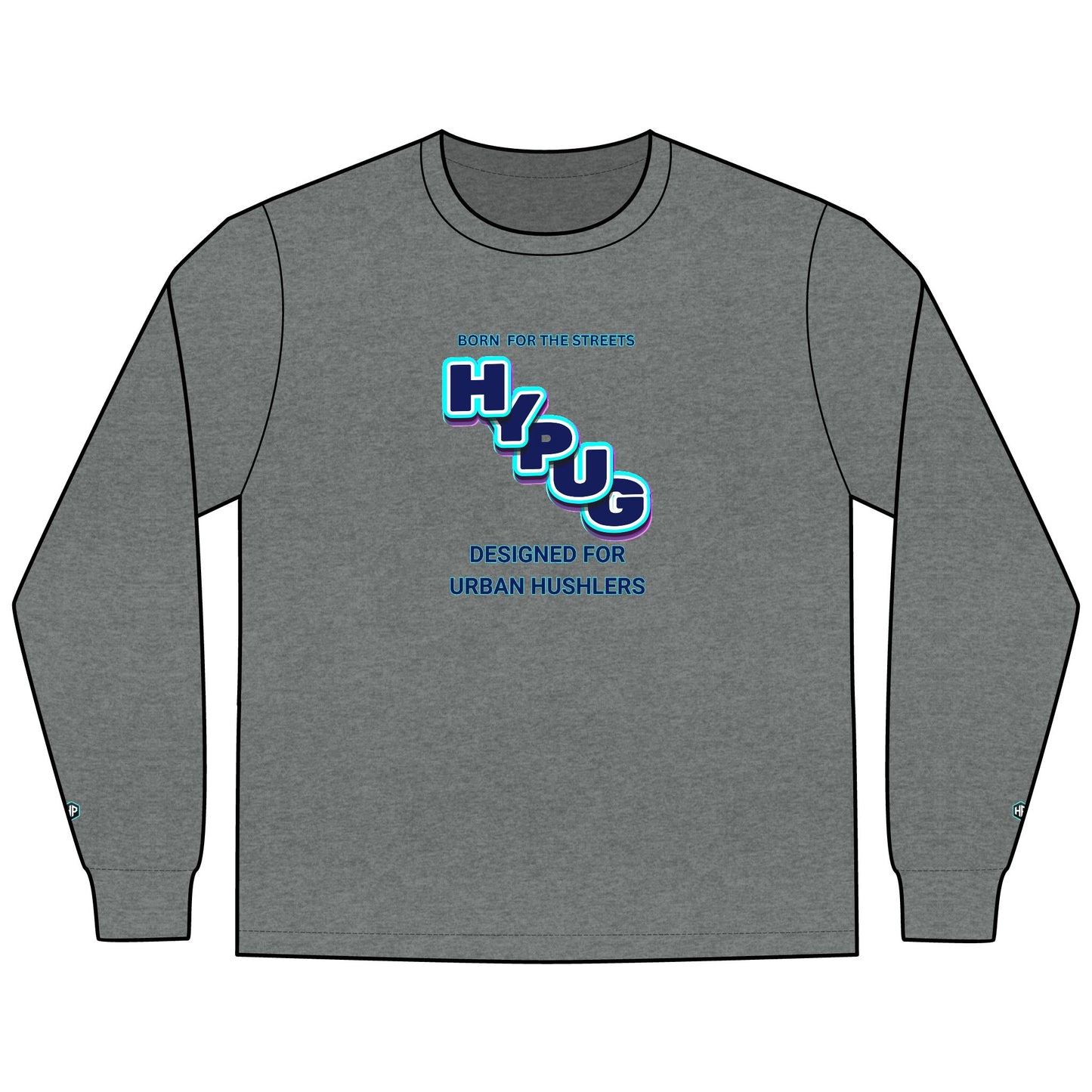 Urban Dogs Long Sleeve Tee — "Hyplug" Streetwear Graphic for Dog Lovers