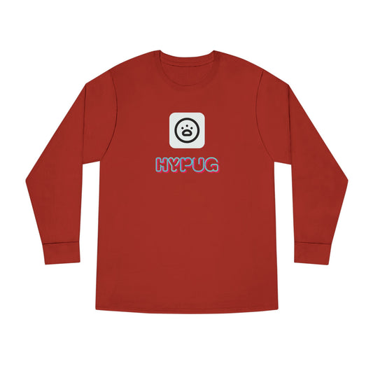 Big Dog Boxer Long Sleeve Tee — 'HYPUG BIG DOG' Graphic Crewneck